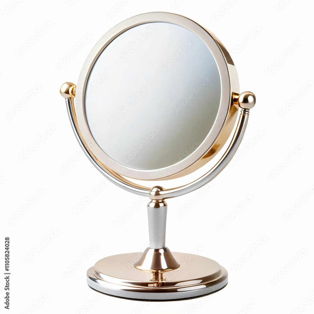 A sleek dressing table mirror with a minimalist design, set against A sleek dressing table mirror with a minimalist design, set against