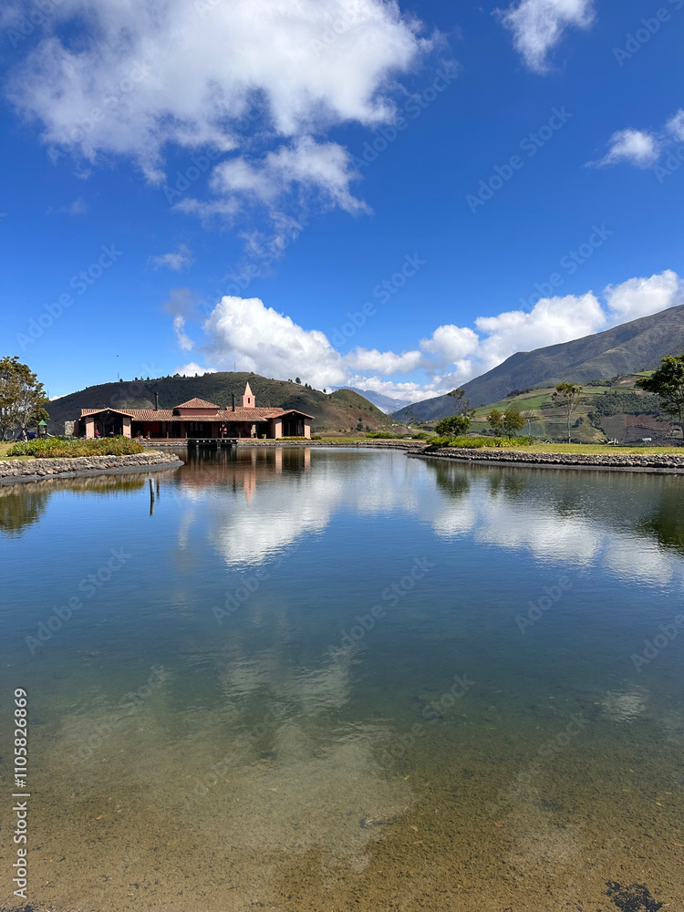 Fototapeta premium Mountain house