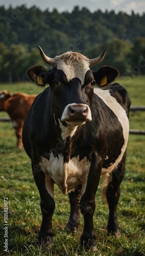 Wallpaper Mural Cow standing in a pasture. Torontodigital.ca
