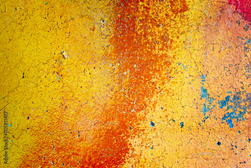 Vibrant Abstract Painting Texture  photo