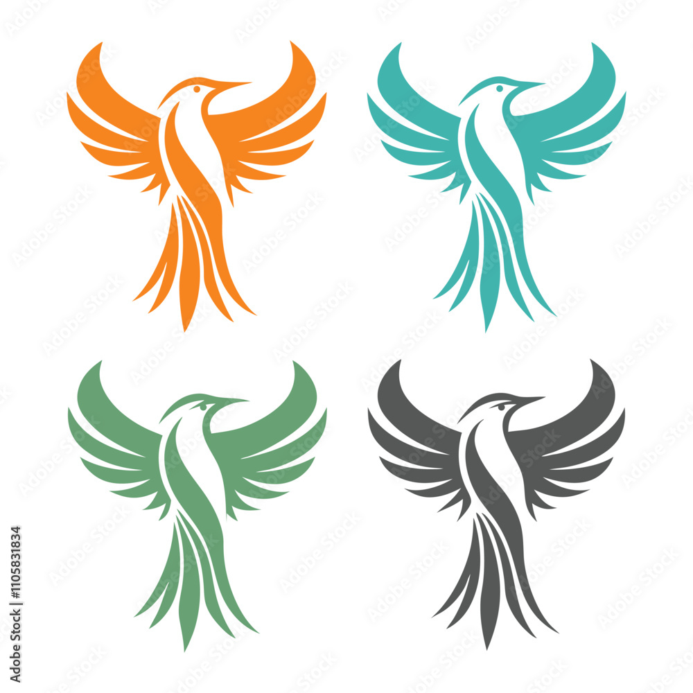 Bird Logo Design Set Vector Templates for Branding. Bird Logo Design Set Vector Templates for Branding.