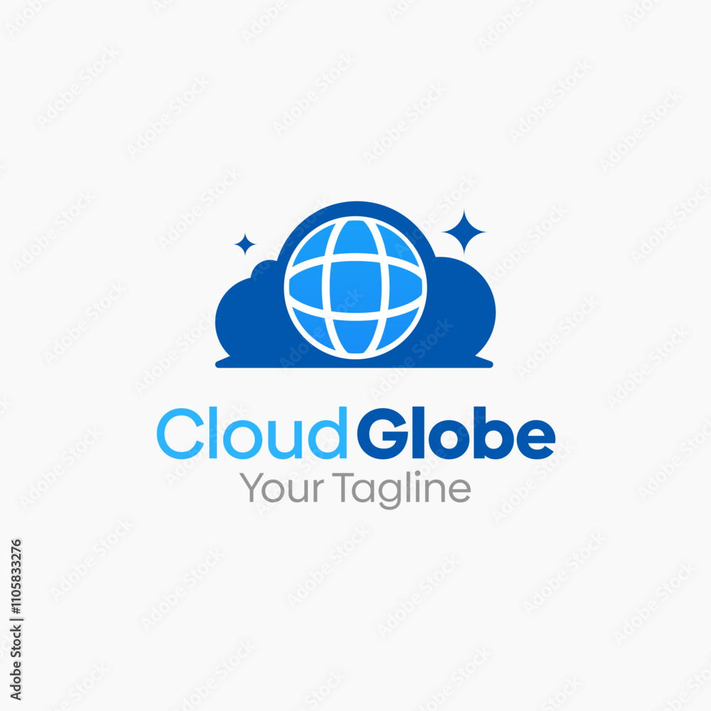 Cloud Globe Logo Design Template. Good for Business, Agency, Community and Organization. Cloud Globe Logo Design Template. Good for Business, Agency, Community and Organization.