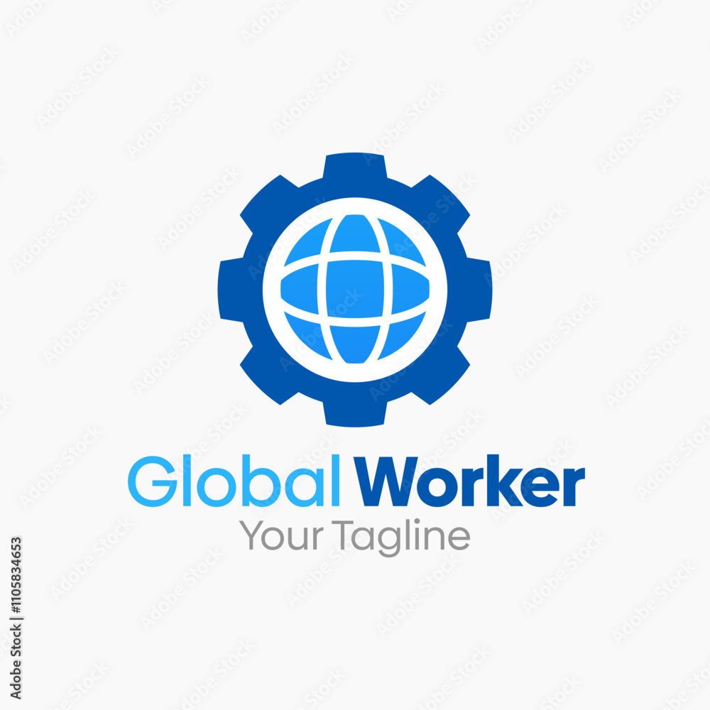 Global Worker Logo Design Template. Good for Business, Agency, Community and Organization. Global Worker Logo Design Template. Good for Business, Agency, Community and Organization.