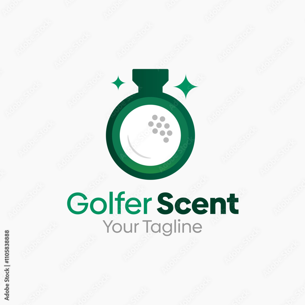 Golfer Scent Logo Design Template. Good for Business, Agency, Community and Organization. Golfer Scent Logo Design Template. Good for Business, Agency, Community and Organization.