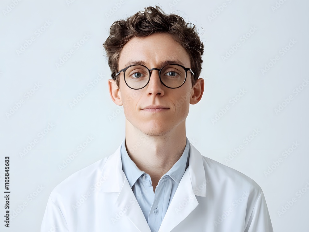 Half make-up photo of a scientific researcher Half make-up photo of a scientific researcher