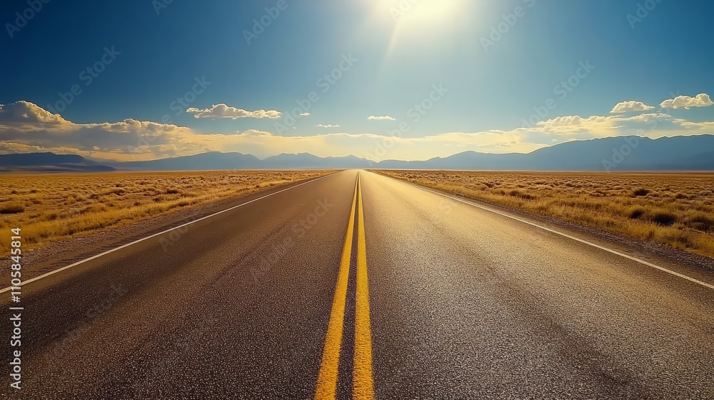 endless road with fresh and clean surface endless road with fresh and clean surface