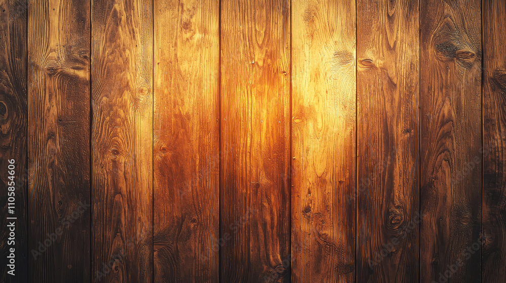 Obraz premium polished wooden backdrop with rich textures and warm tones creates cozy atmosphere, perfect for various design projects