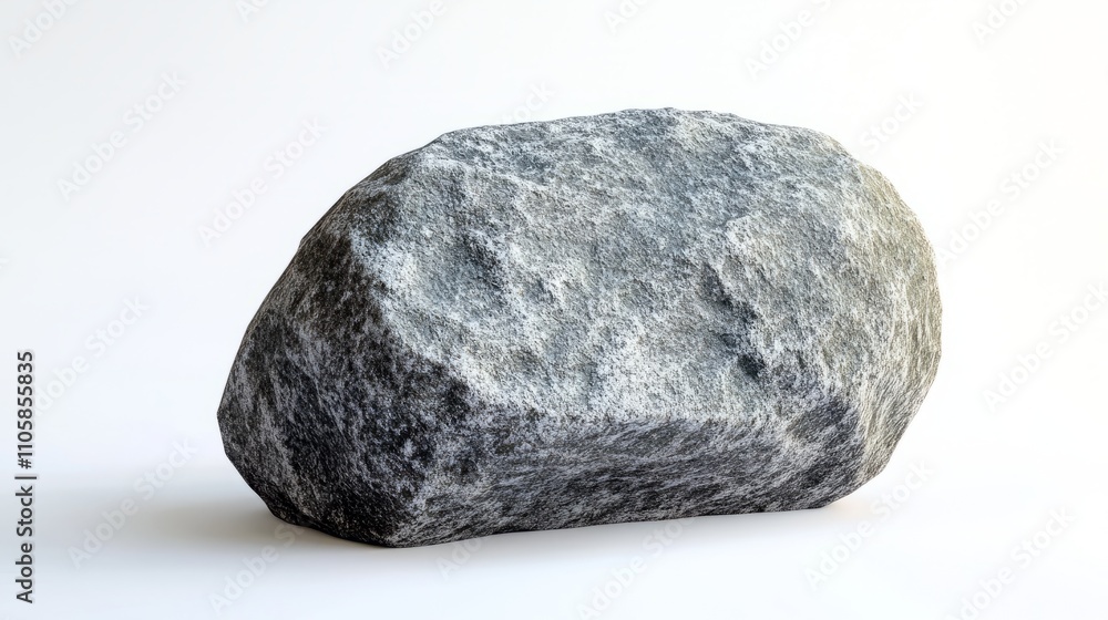 Fototapeta premium stone, rock isolated on white