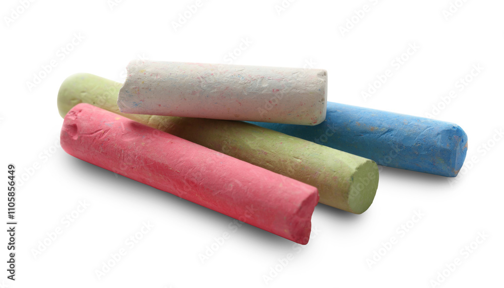 Pastel chalks in heap Pastel chalks in heap