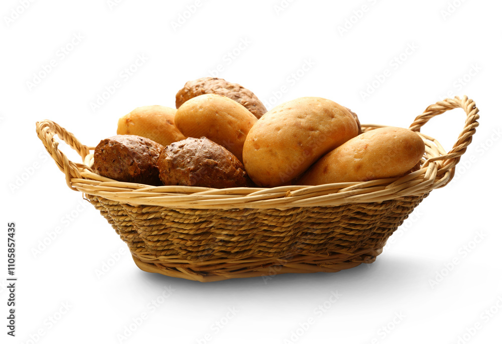 White and brown buns White and brown buns