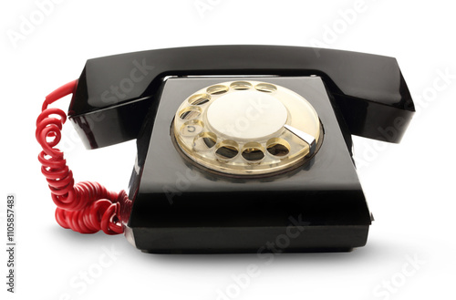 Old black telephone photo