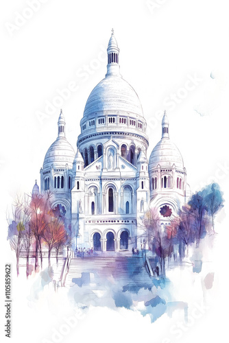 Watercolor Illustration Of The 