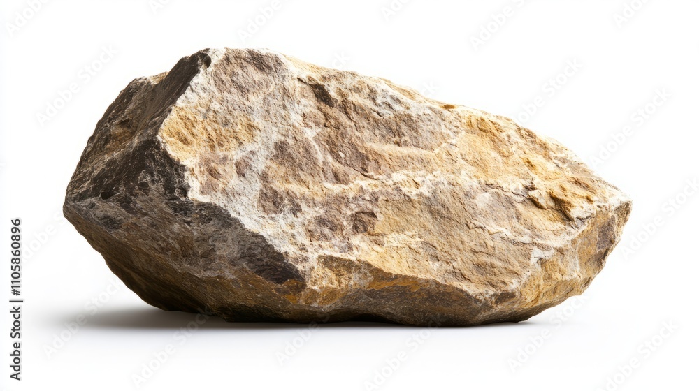 Fototapeta premium stone, rock isolated on white