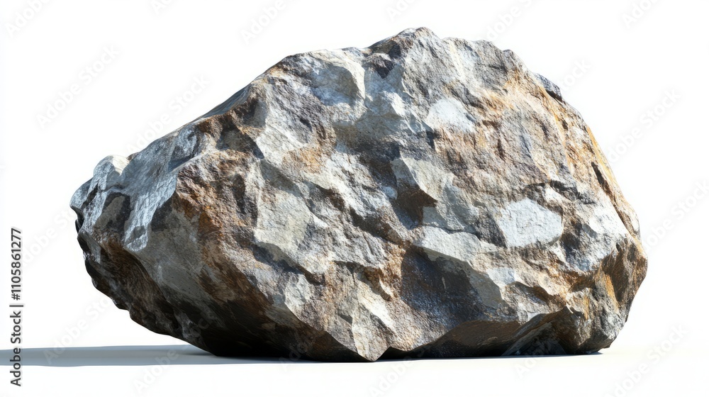 Fototapeta premium stone, rock isolated on white