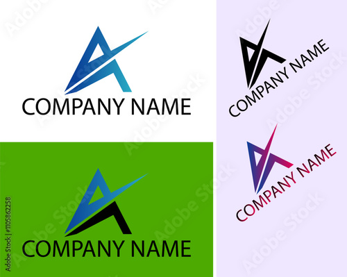 Technology  A text logo in gradient style