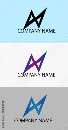 Technology logo in gradient style