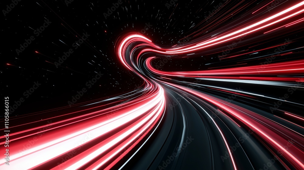 A surreal first-person view of moving toward a glowing space tunnel in a galaxy full of stars and nebulae A surreal first-person view of moving toward a glowing space tunnel in a galaxy full of stars and nebulae