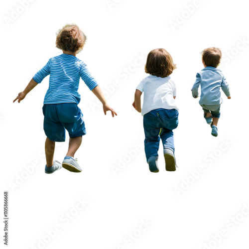 Kids Jumping, Boys Play, Child Fun