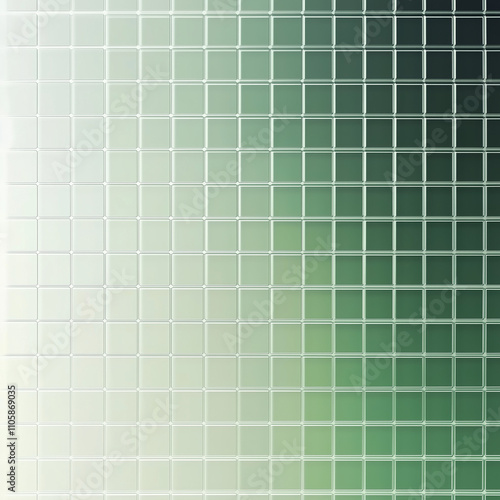 green mosaic background