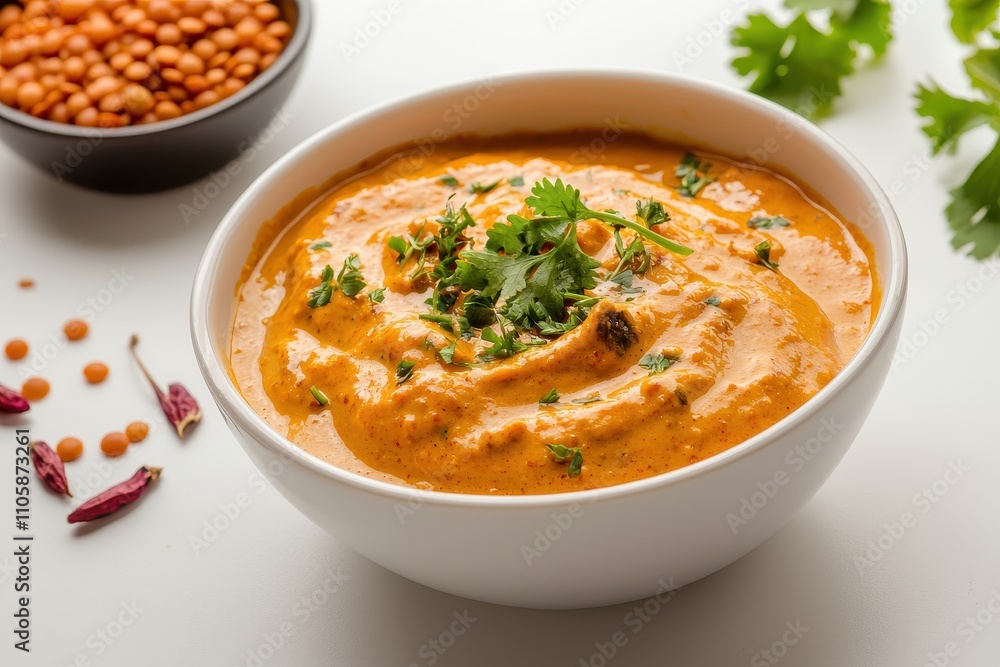 Rich and Creamy Lentil Curry with Fresh Herbs and Spices Rich and Creamy Lentil Curry with Fresh Herbs and Spices