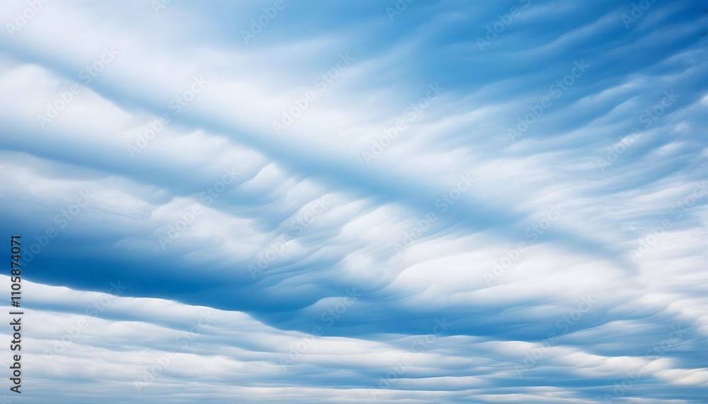 Obraz premium Tranquil sky background with dreamy cloud flow.