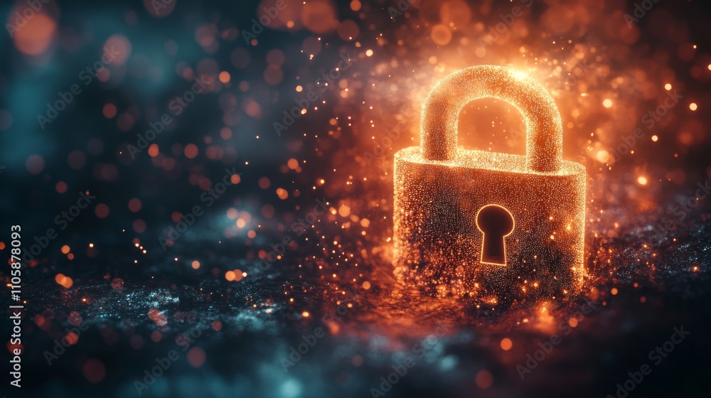 Digital Lock: A Stunning Representation of Modern Cybersecurity Digital Lock: A Stunning Representation of Modern Cybersecurity