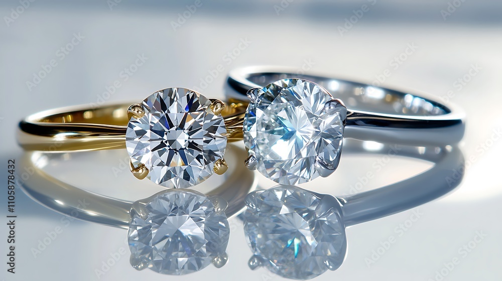 Exquisite diamond and gold engagement rings with intricate designs and stunning craftsmanship. Exquisite diamond and gold engagement rings with intricate designs and stunning craftsmanship.