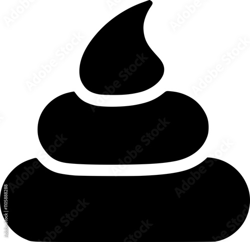 Poop Graphic Element for Comedy and Entertainment Visuals