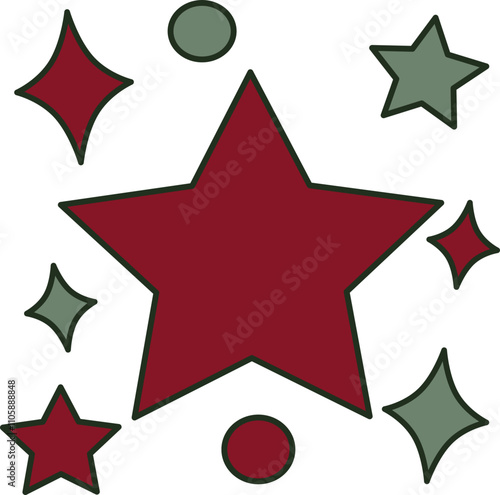 Vector illustration of Stars icon 