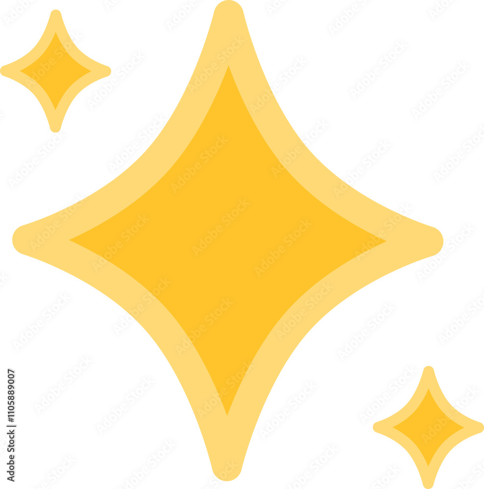 Yellow Sparkle Icon | Vector Illustration Clip art Yellow Sparkle Icon | Vector Illustration Clip art