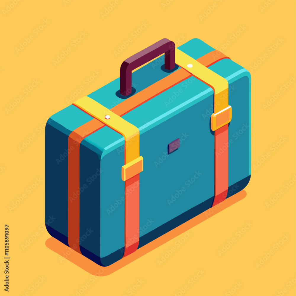3D Cartoon Suitcase Vector Design 3D Cartoon Suitcase Vector Design