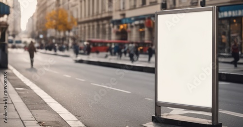 Mockup of street advertising poster, street advertising, marketing