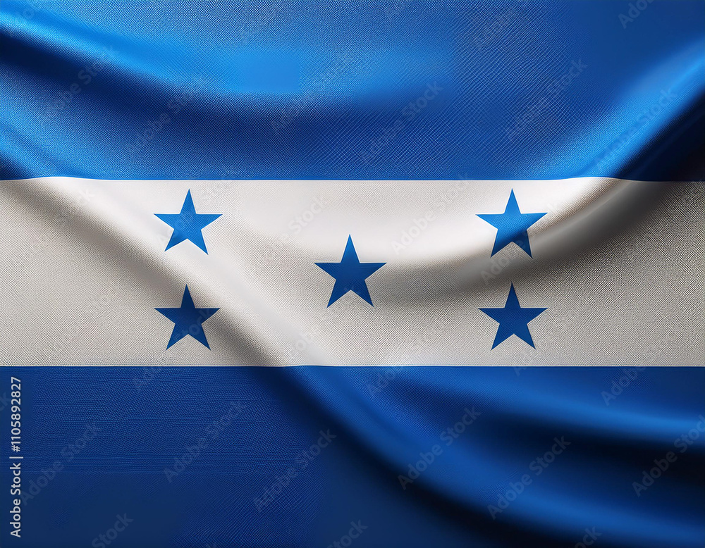 Close up with Honduras flag