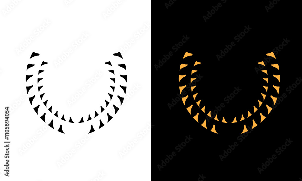 Golden and black laurel silhoutte wreath vector. Trophy, award, champion, competition concept badge, golden branch with leaves. Black circular foliate laurels with stars icon vector Golden and black laurel silhoutte wreath vector. Trophy, award, champion, competition concept badge, golden branch with leaves. Black circular foliate laurels with stars icon vector
