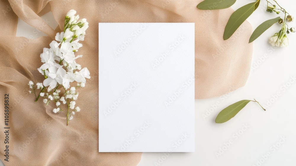 Wedding Invitation Card Layout with Elegant Minimal Design Wedding Invitation Card Layout with Elegant Minimal Design