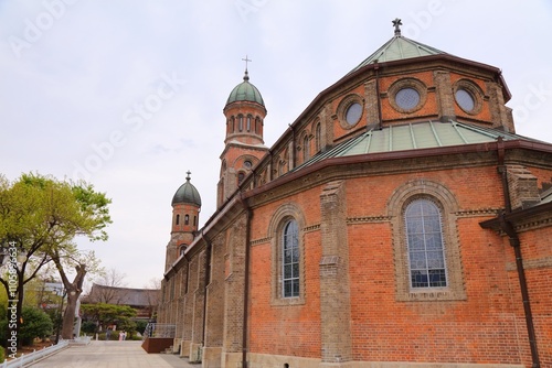 Jeonju, Korea - cathedral church photo