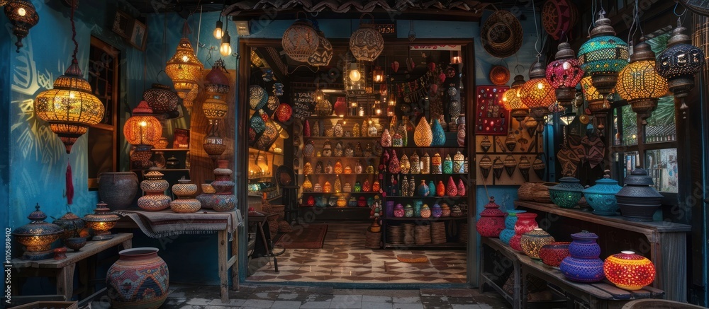 Vibrant and Eclectic Middle Eastern Decor Shop Filled with Handcrafted Artisan Goods and Lighting Fixtures An Immersive Display of Traditional Craftsmanship Vibrant Colors and Captivating Ambiance Vibrant and Eclectic Middle Eastern Decor Shop Filled with Handcrafted Artisan Goods and Lighting Fixtures An Immersive Display of Traditional Craftsmanship Vibrant Colors and Captivating Ambiance