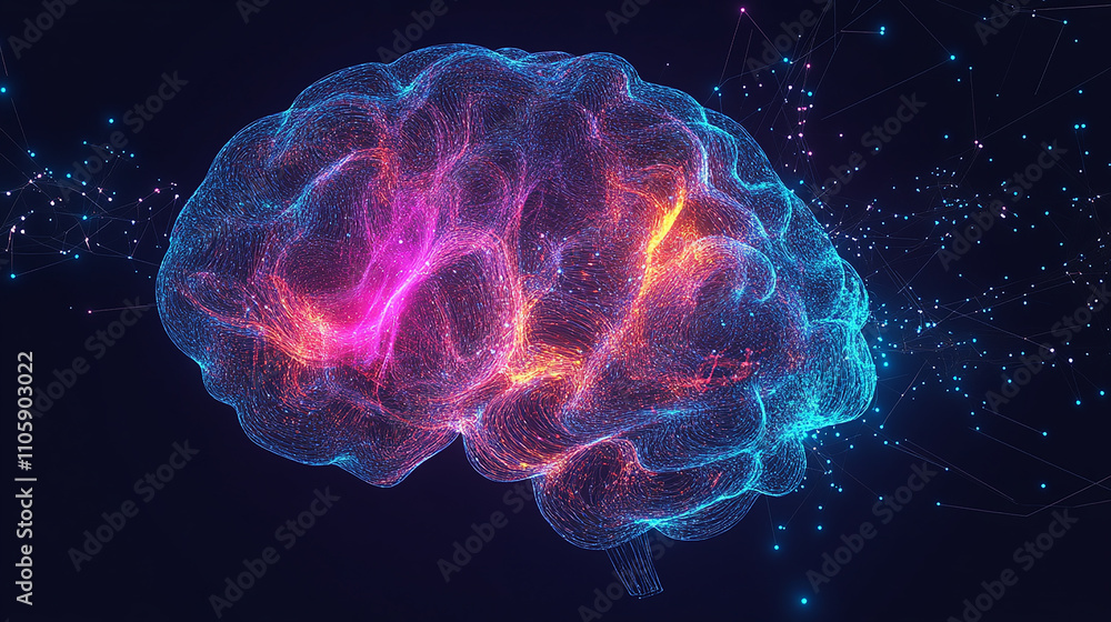 Obraz premium Interactive elements symbolize the growing impact of AI in global connectivity.