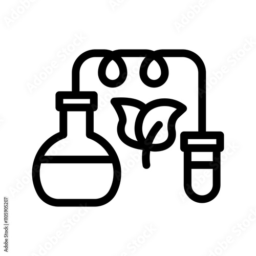 23 bioengineering line icon illustration vector graphic