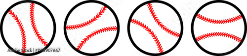 Baseball Ball icon Vector symbol sport illustration cartoon. Vector illustration