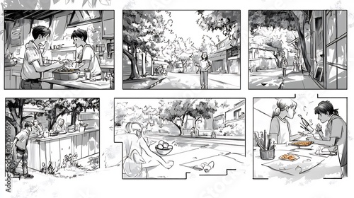 Storyboard: A Day in the Life of Friends