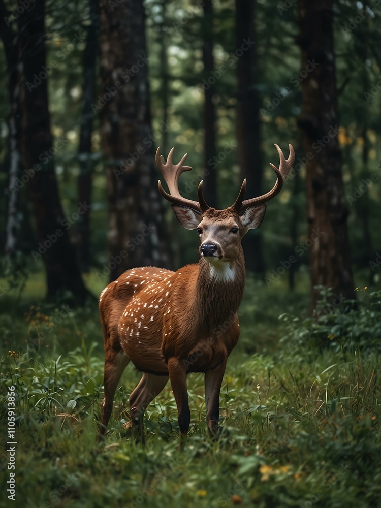 Obraz premium Deer in the wild.