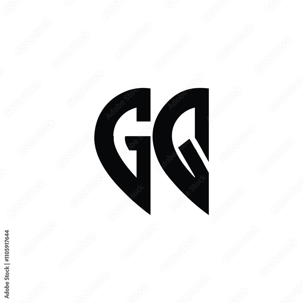 GQ monogram logo design letter text name symbol monochrome logotype alphabet character simple logo GQ monogram logo design letter text name symbol monochrome logotype alphabet character simple logo