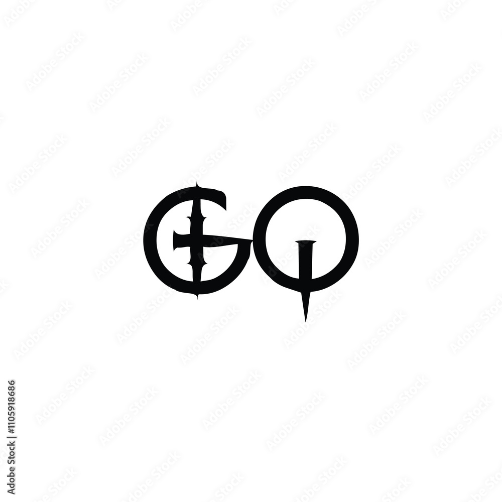 GQ monogram logo design letter text name symbol monochrome logotype alphabet character simple logo GQ monogram logo design letter text name symbol monochrome logotype alphabet character simple logo