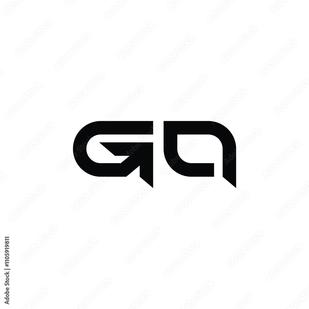 GQ monogram logo design letter text name symbol monochrome logotype alphabet character simple logo GQ monogram logo design letter text name symbol monochrome logotype alphabet character simple logo
