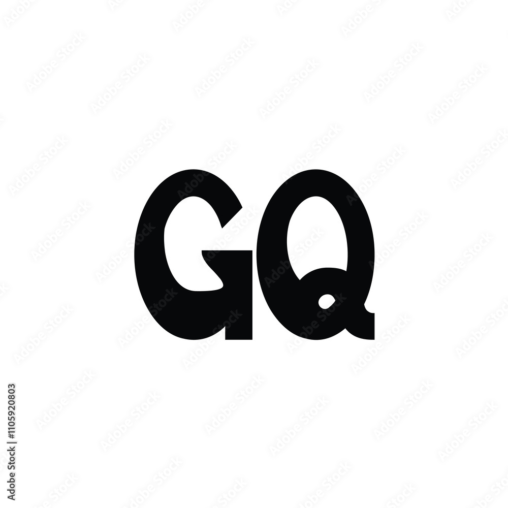 GQ monogram logo design letter text name symbol monochrome logotype alphabet character simple logo GQ monogram logo design letter text name symbol monochrome logotype alphabet character simple logo