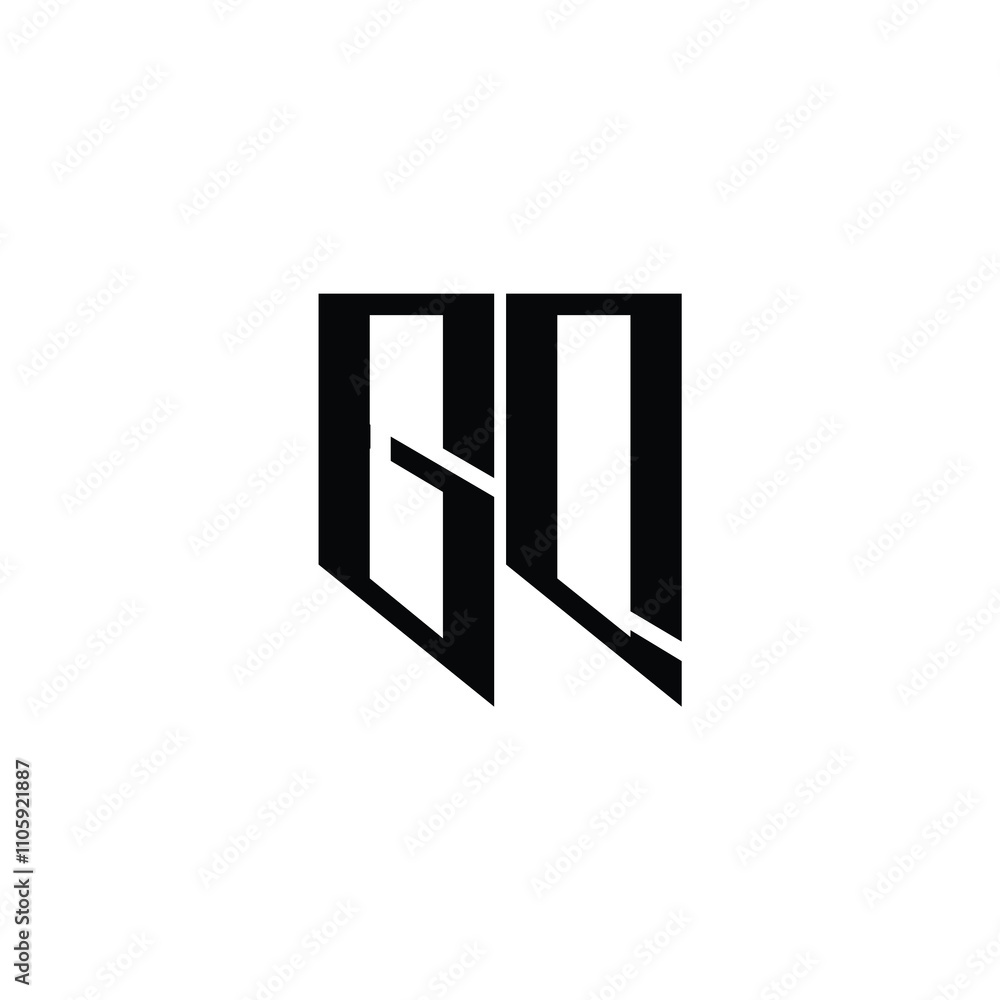 GQ monogram logo design letter text name symbol monochrome logotype alphabet character simple logo GQ monogram logo design letter text name symbol monochrome logotype alphabet character simple logo