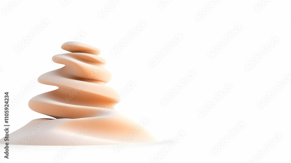 Desert sand pile, dune isolated on white, with clipping path, Desert sand pile, dune isolated on white, with clipping path,