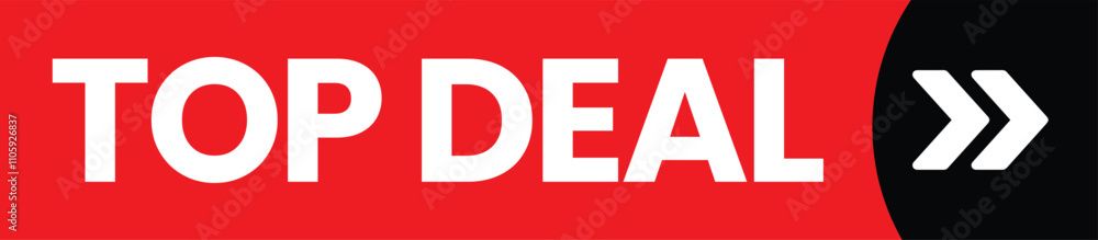 Fototapeta premium Top Deal Ecommerce Icon Call To Action Button Offer Design Marketing Symbol