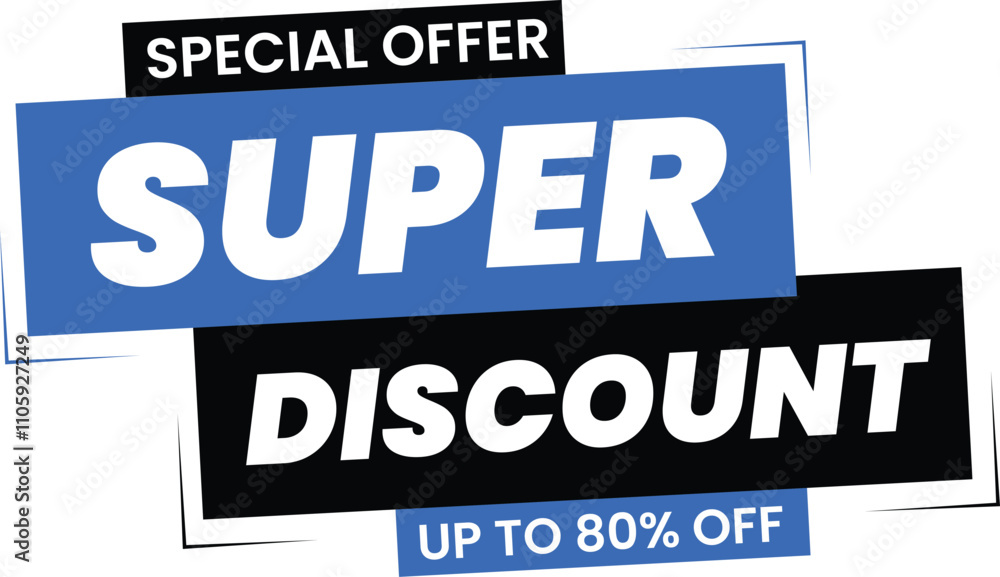 Super Discount Promotional Ecommerce Offer Design Marketing Symbol Super Discount Promotional Ecommerce Offer Design Marketing Symbol